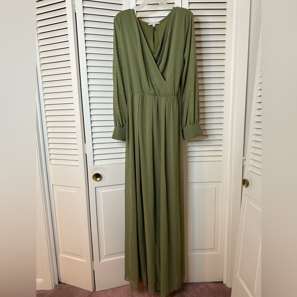 Sage Green Floor Length Baltic Born Maxi Dress Size 2X